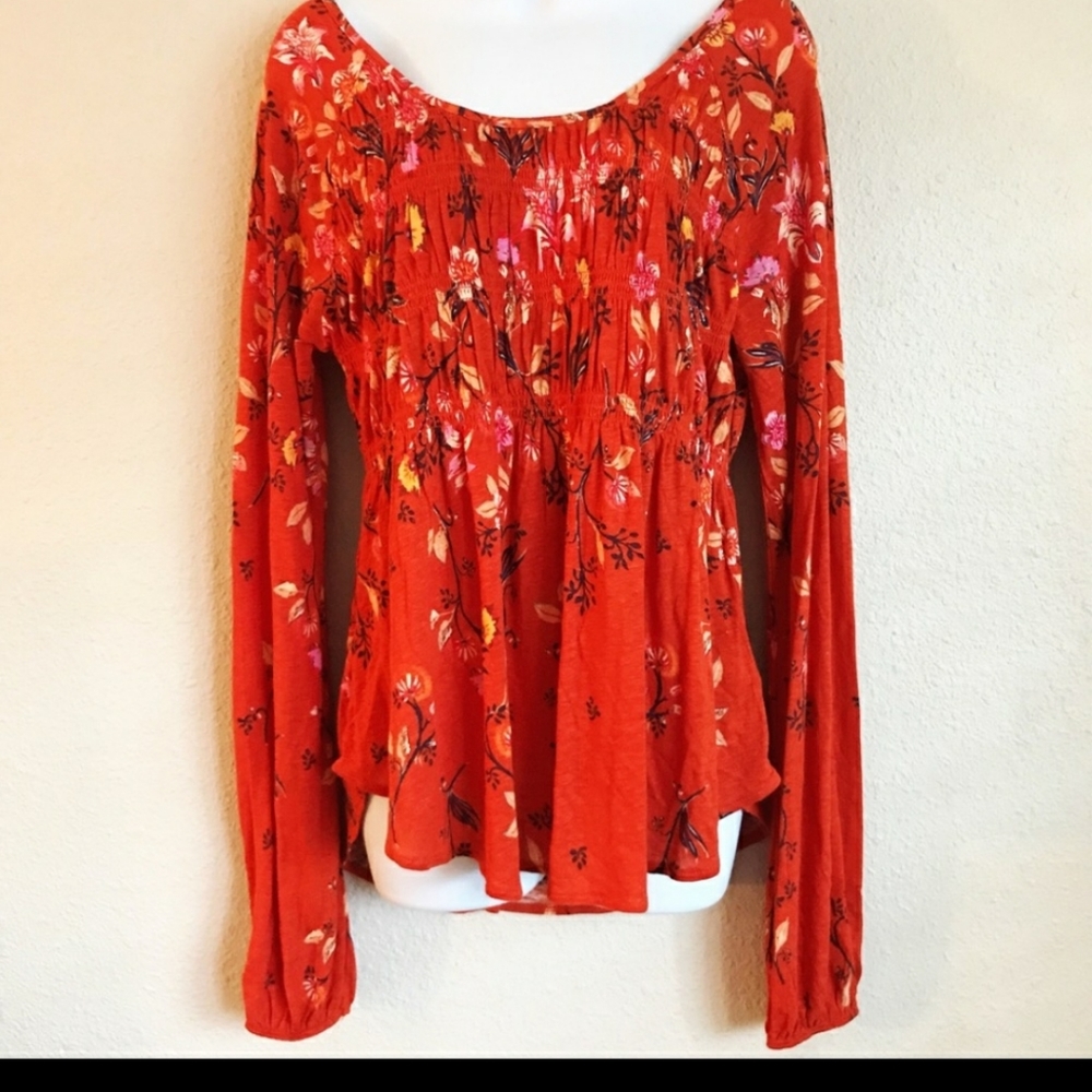 Free People Floral tunic